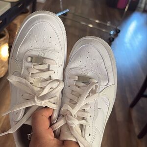 Nike Air Force One platform just need to be cleaned up I wore twice